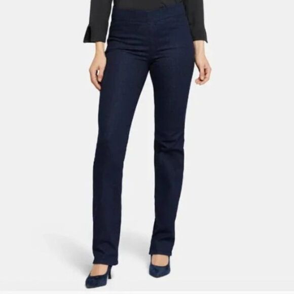 NYDJ Denim - NYDJ Color Rinse Marilyn Pull-On Straight Leg Jeans 14